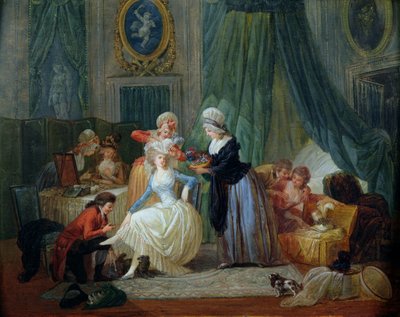 La toilette da Francois Louis Joseph Watteau